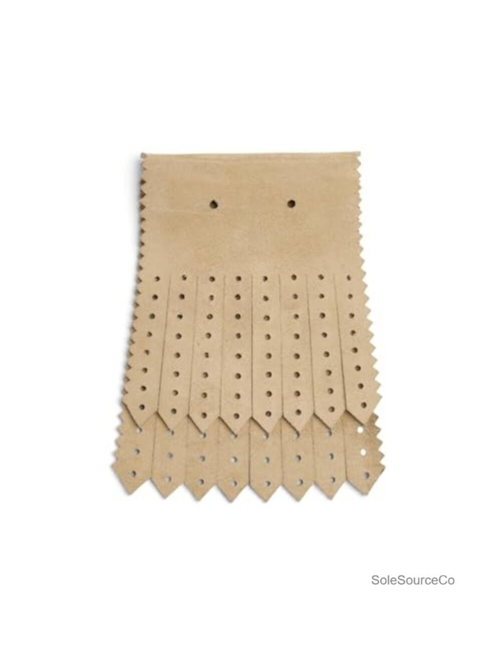 Kiltie Shoe Topper for Golf Shoes Perforated Leather Fringe Shoe Decoration